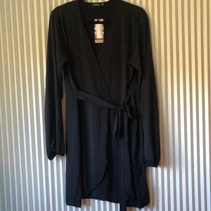 Boohoo wrap dress